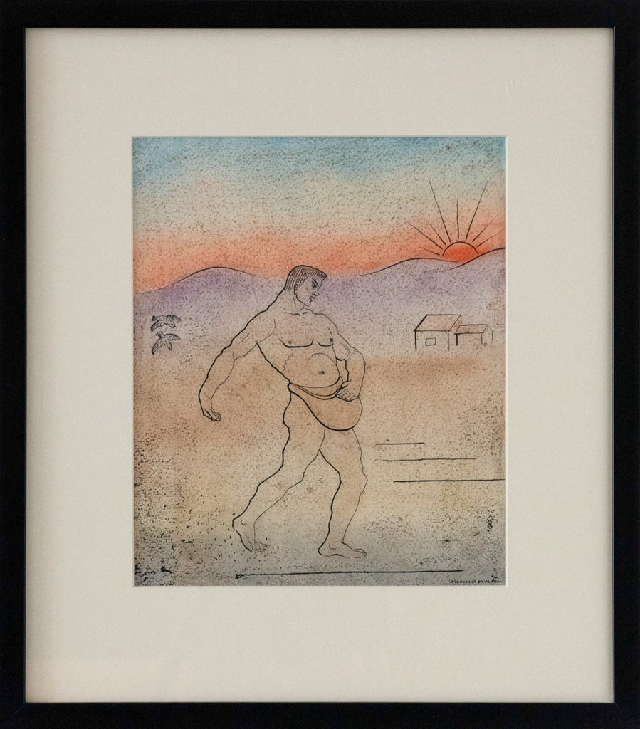 Unknown Artist, Male with Pouch, c. 1940