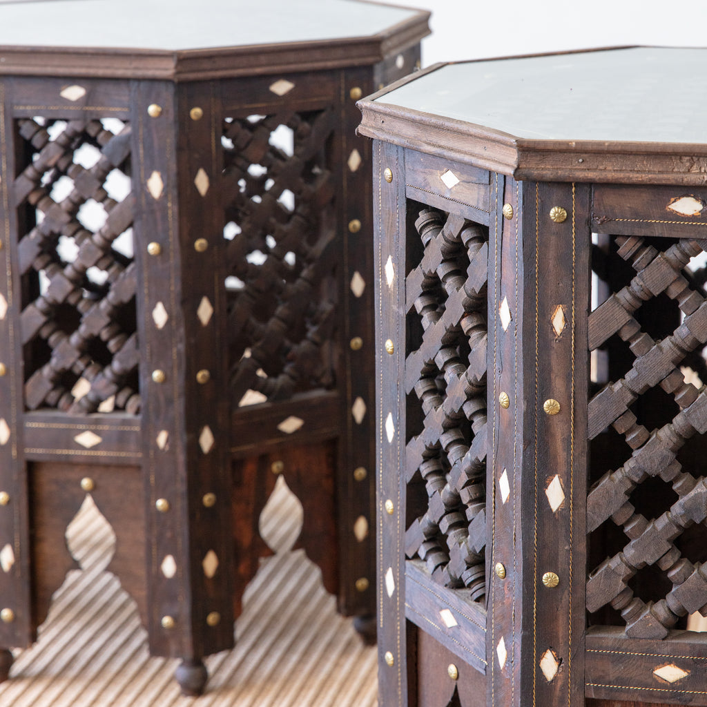 Moroccan octagonal side tables, sold seperatly