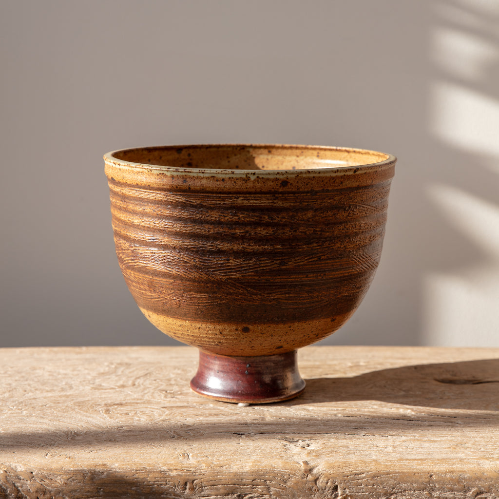 Japanese Ceramic Pedestal Vase