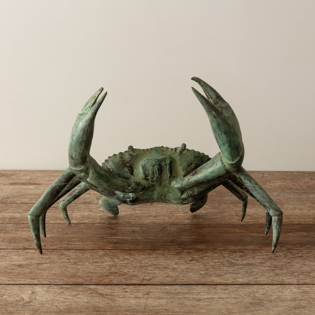 Vintage Japanese Bronze Crab, Large