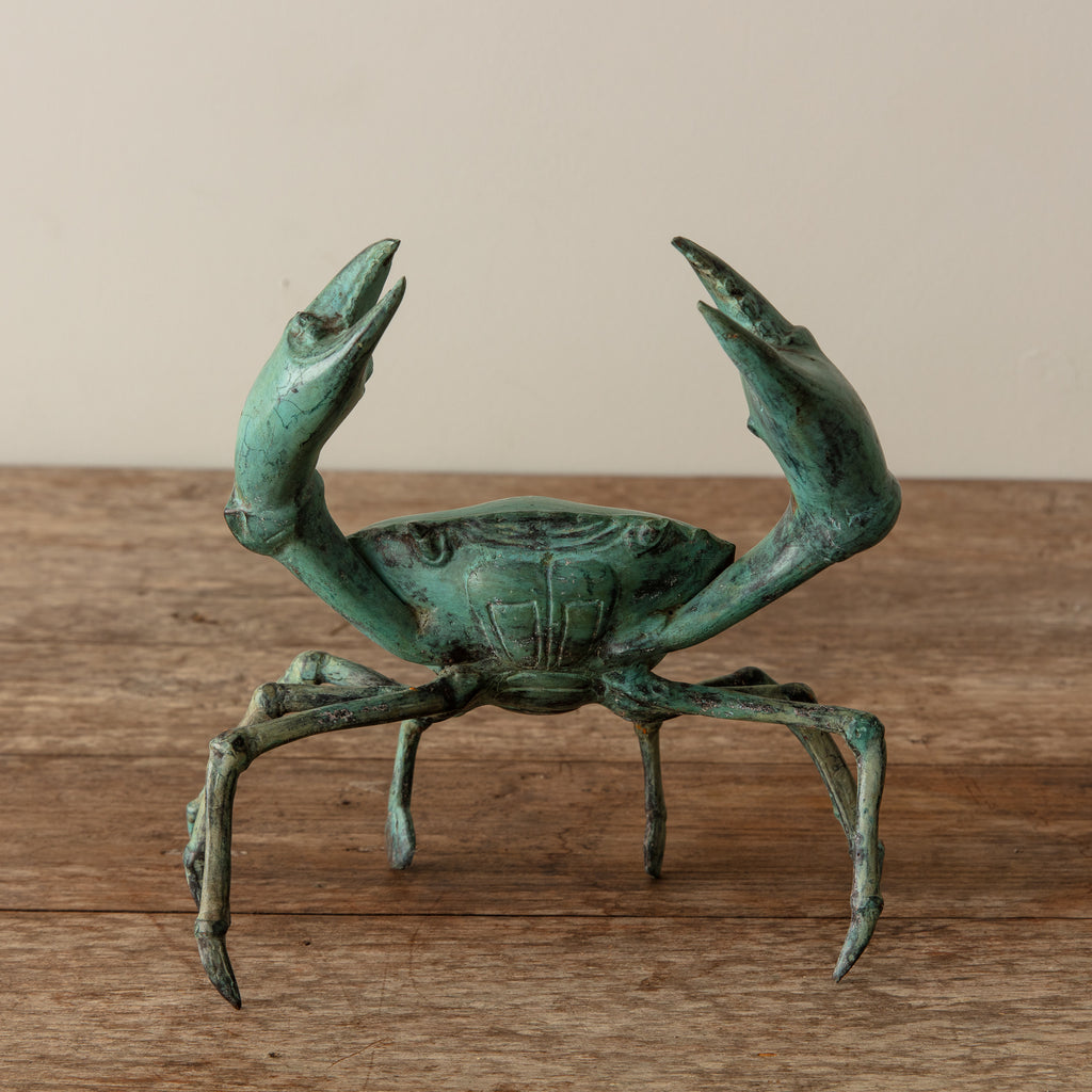Vintage Japanese Bronze Crab, Small
