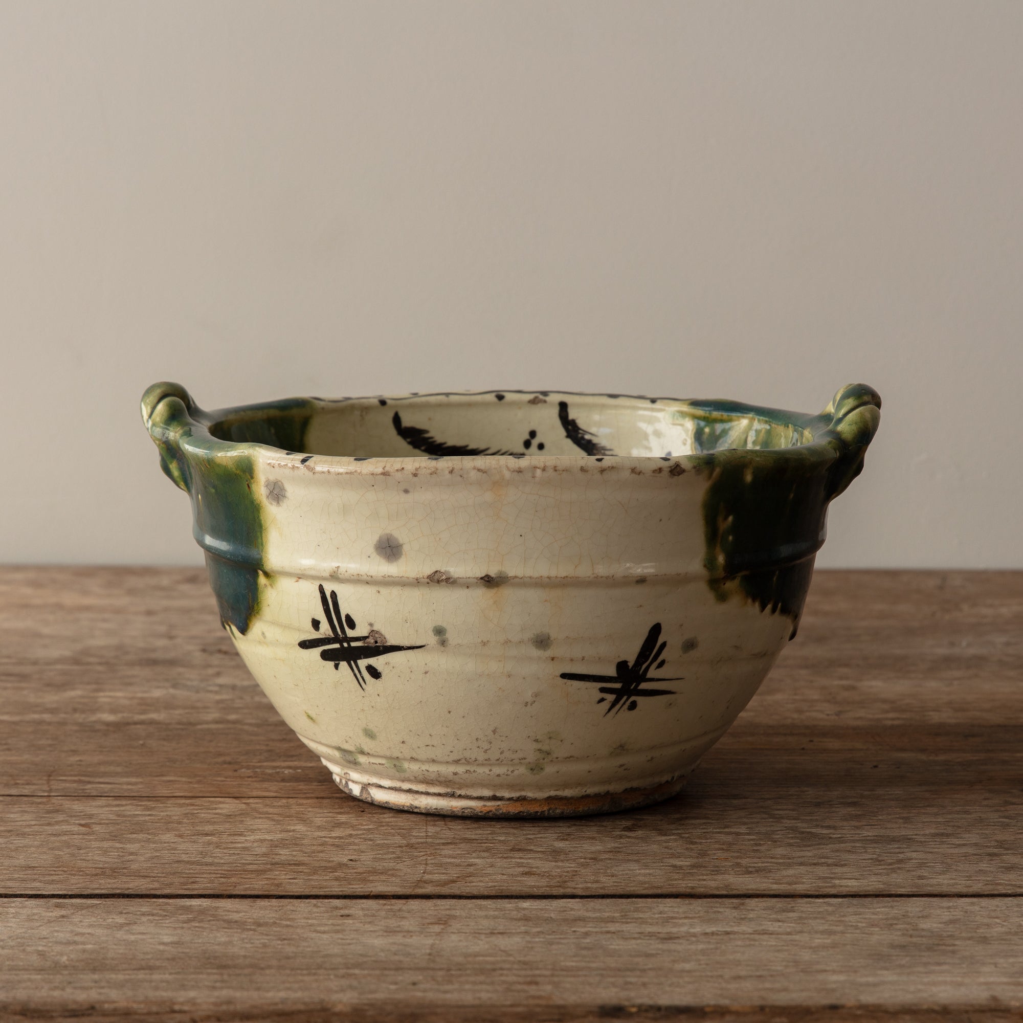 Vintage Japanese Oribe Bowl