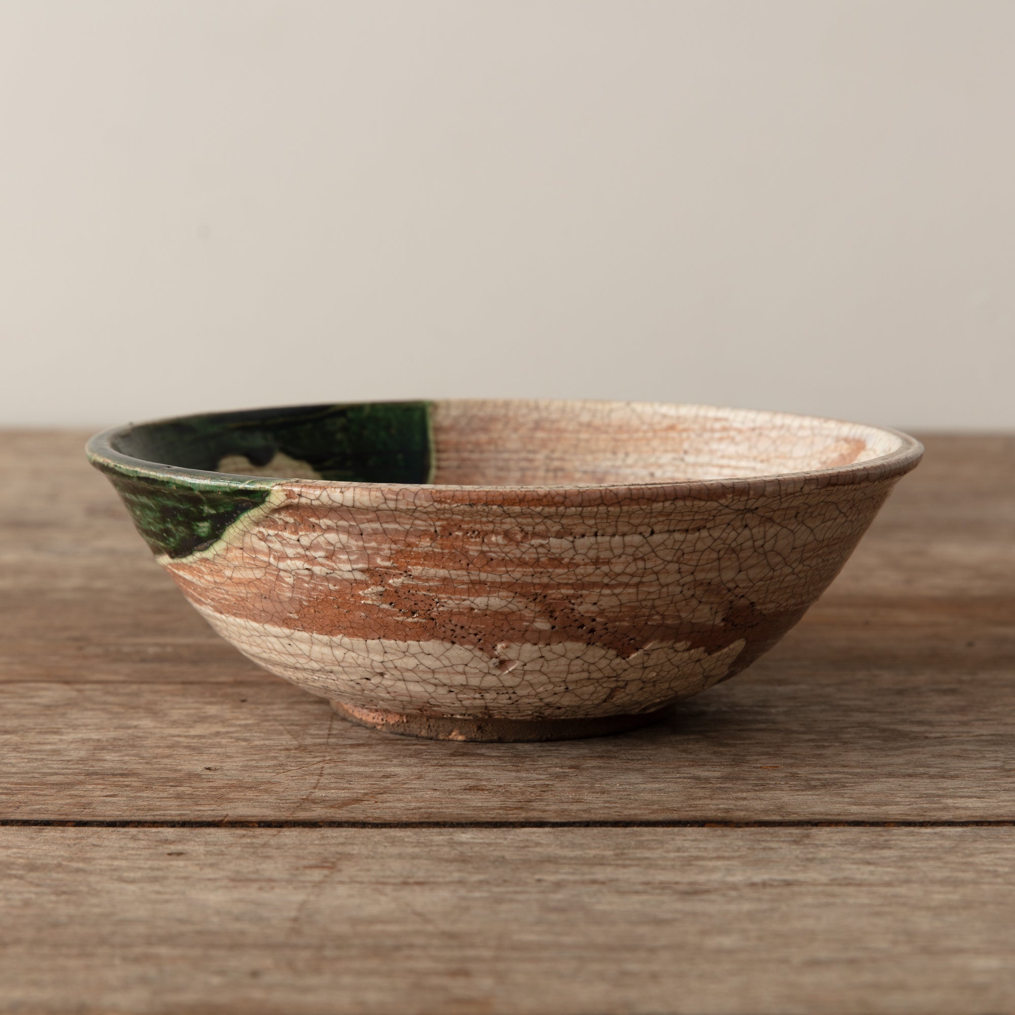 Vintage Japanese Oribe Bowl