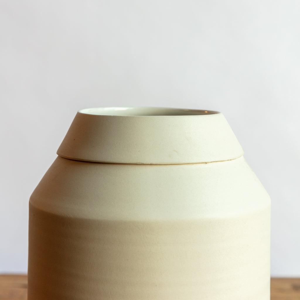 Tracie Hervy Ceramics - V112 White Vessel