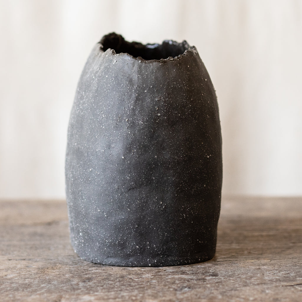 20th Century Japanese Black Vase