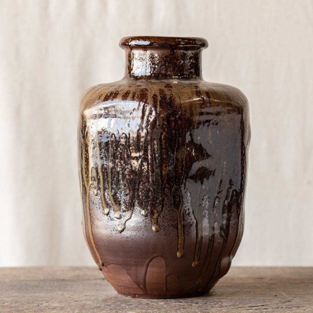 Japanese Tamba Yaki Vase