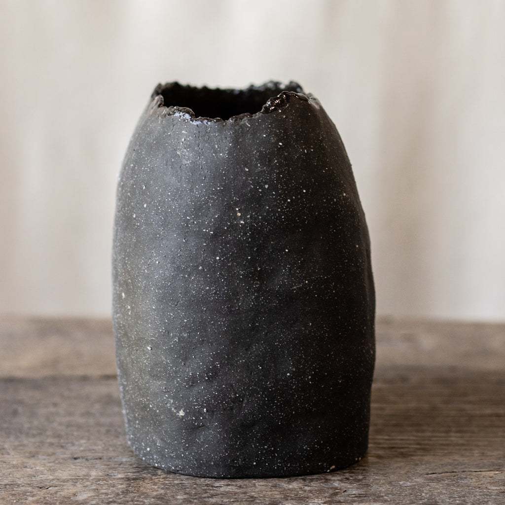 20th Century Japanese Black Vase