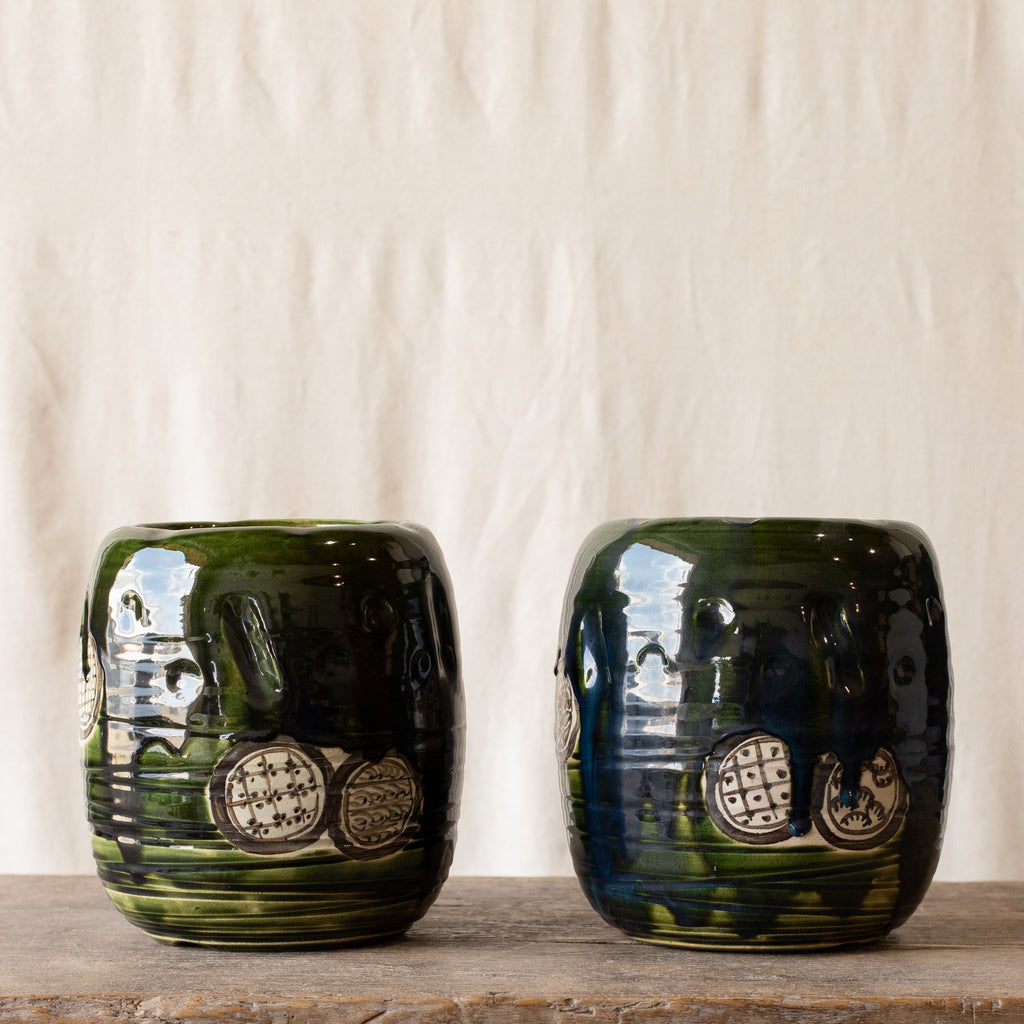Japanese Oribe Vase