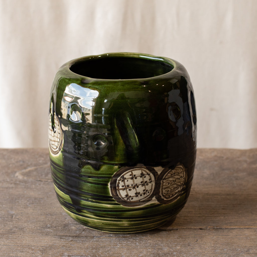 Japanese Oribe Vase