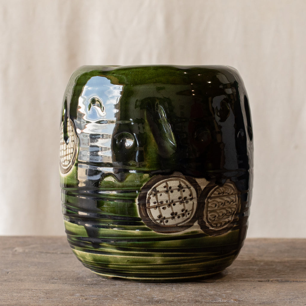 Japanese Oribe Vase