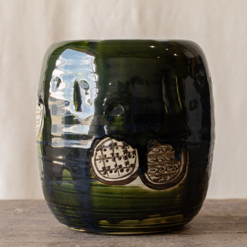 Japanese Oribe Vase