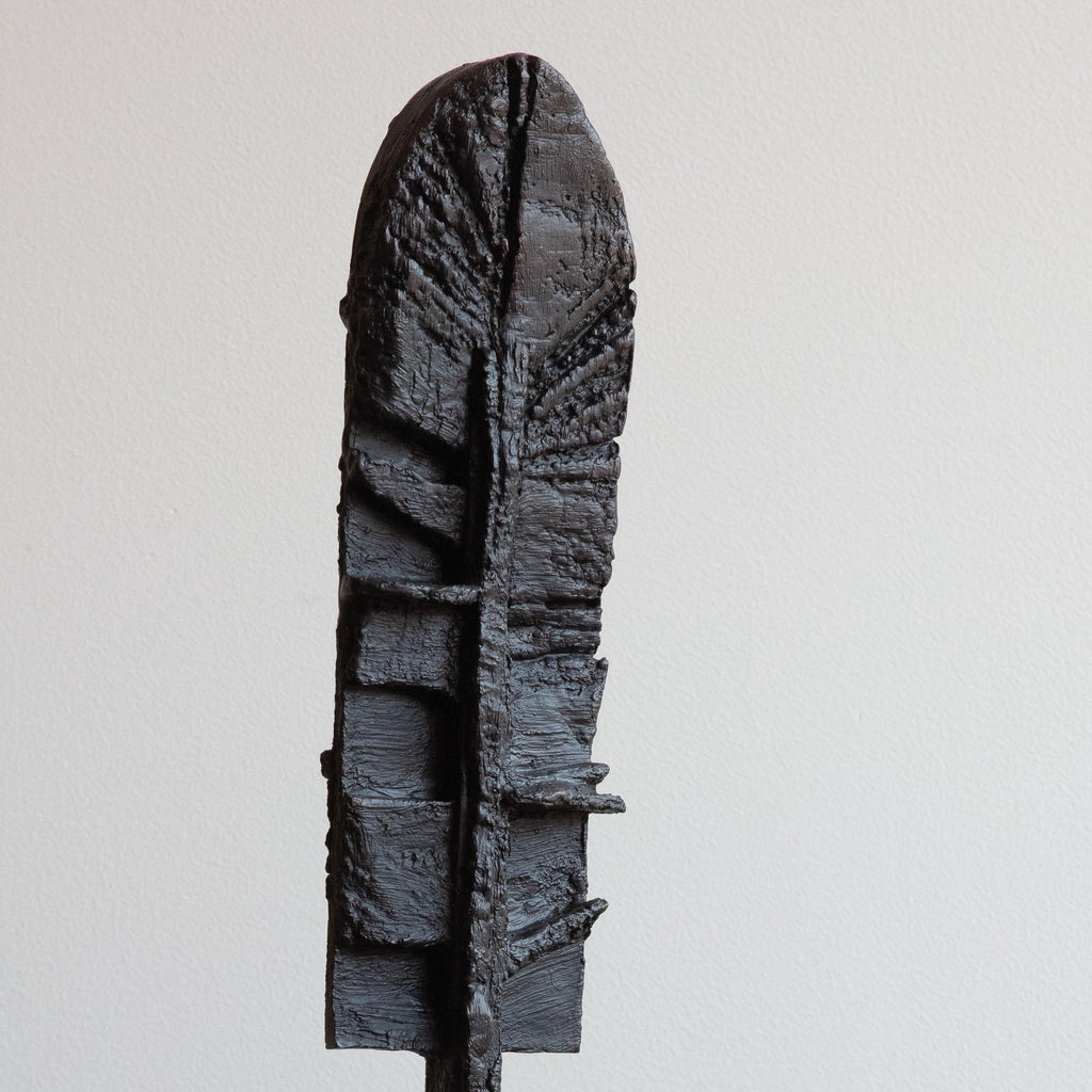 Squire Broel Sculpture - Black Plume