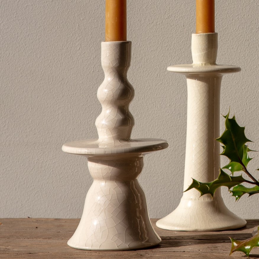 Aries Ceramic Candlestick