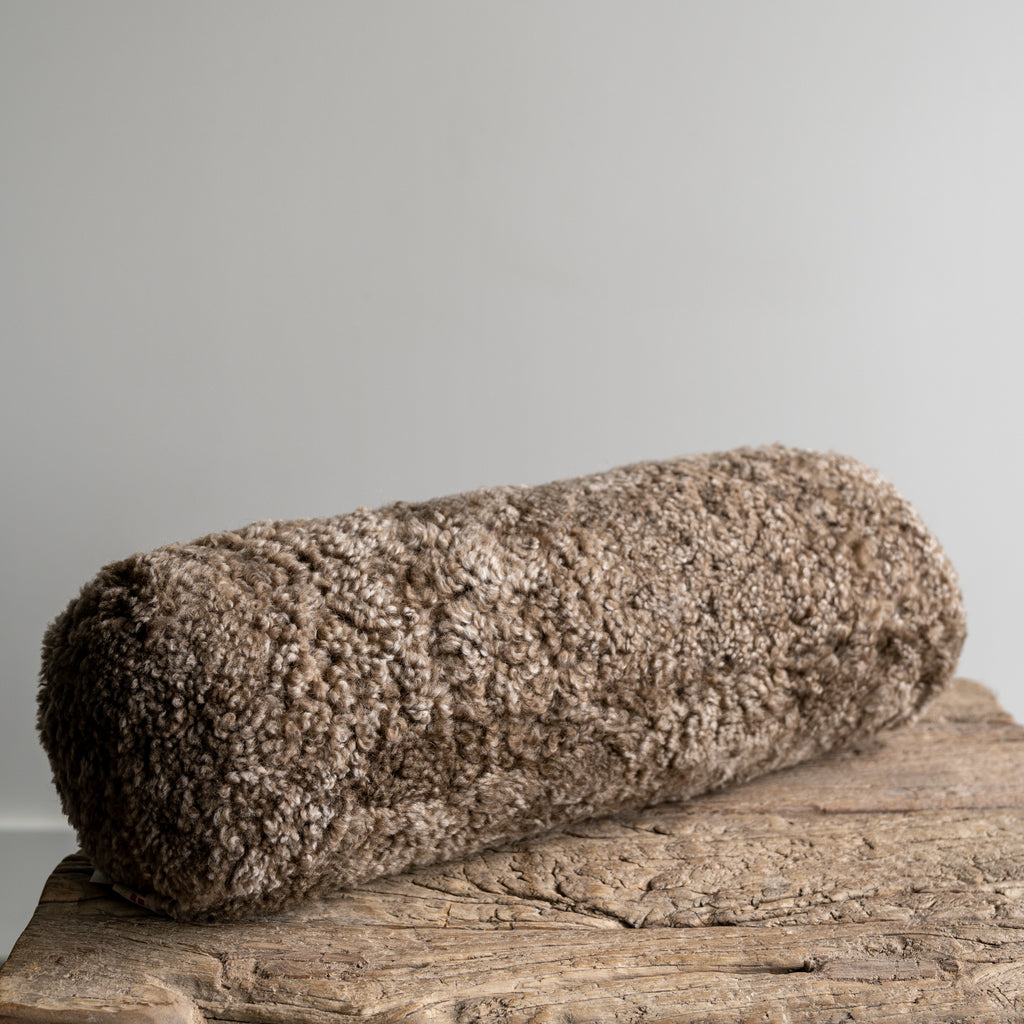 Shearling Bolster, taupe 15% OFF