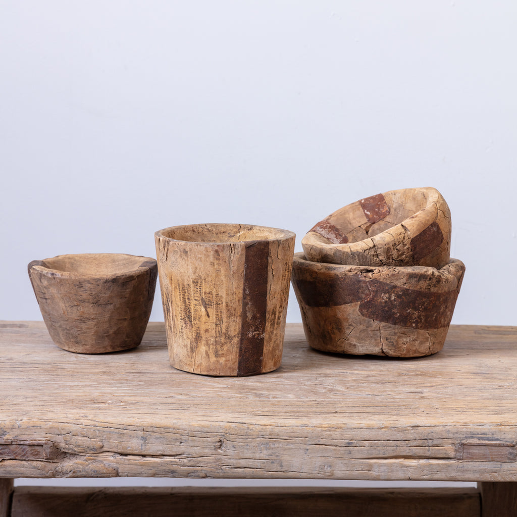 Primitive Wooden Bowl, various