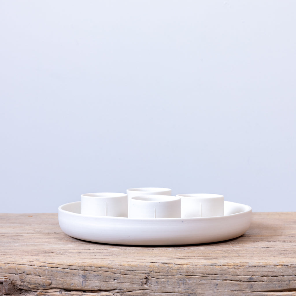 Platter Bowl - White Porcelain