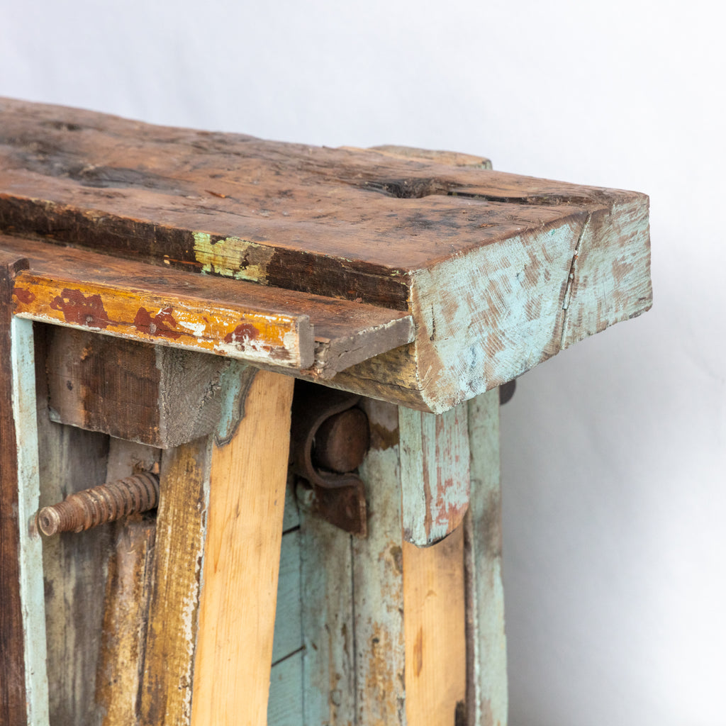 Blue Work Bench Console