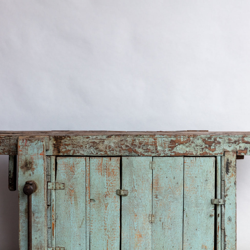 Blue Work Bench Console