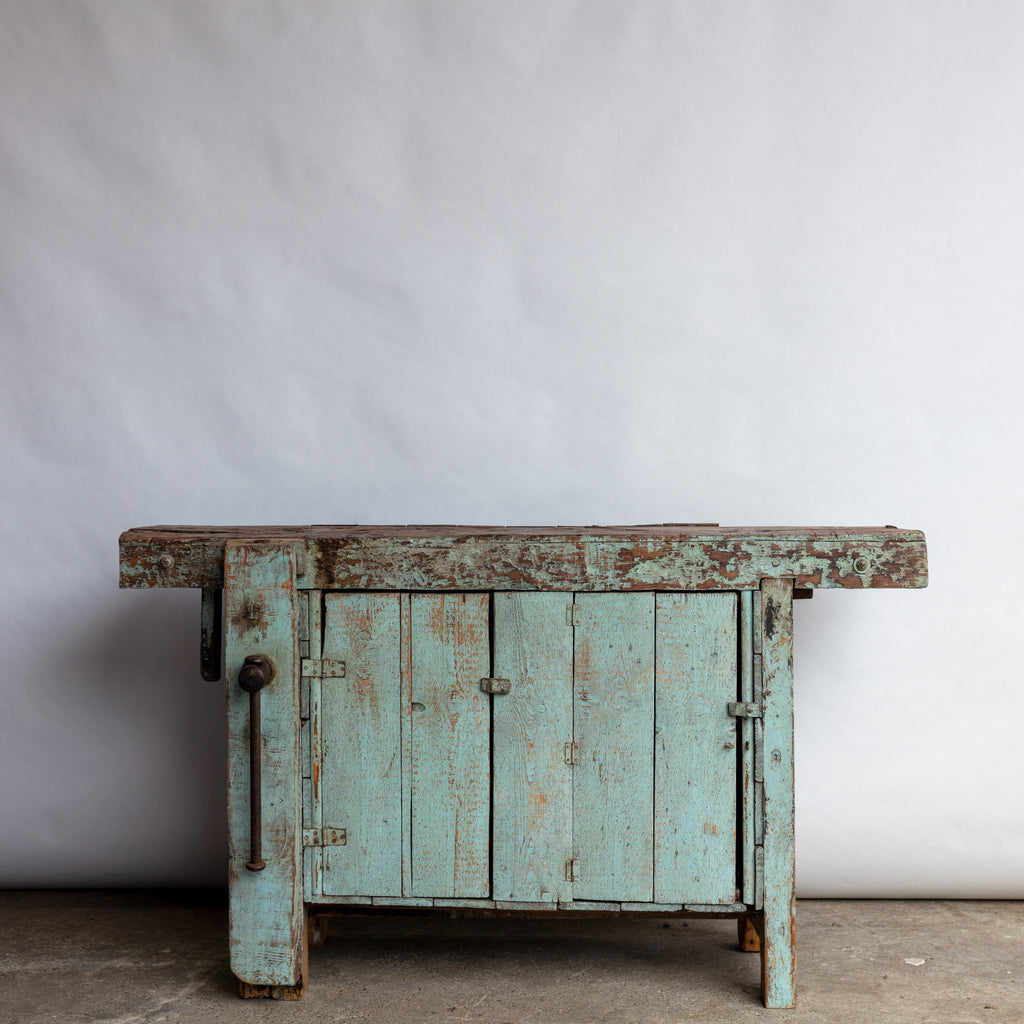Blue Work Bench Console