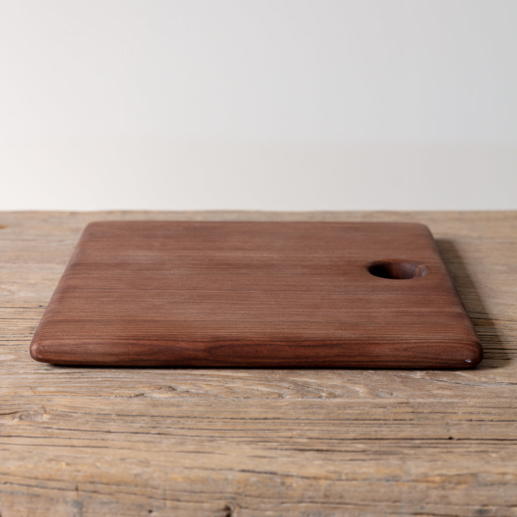 Wood Serving Board, Square w Hole