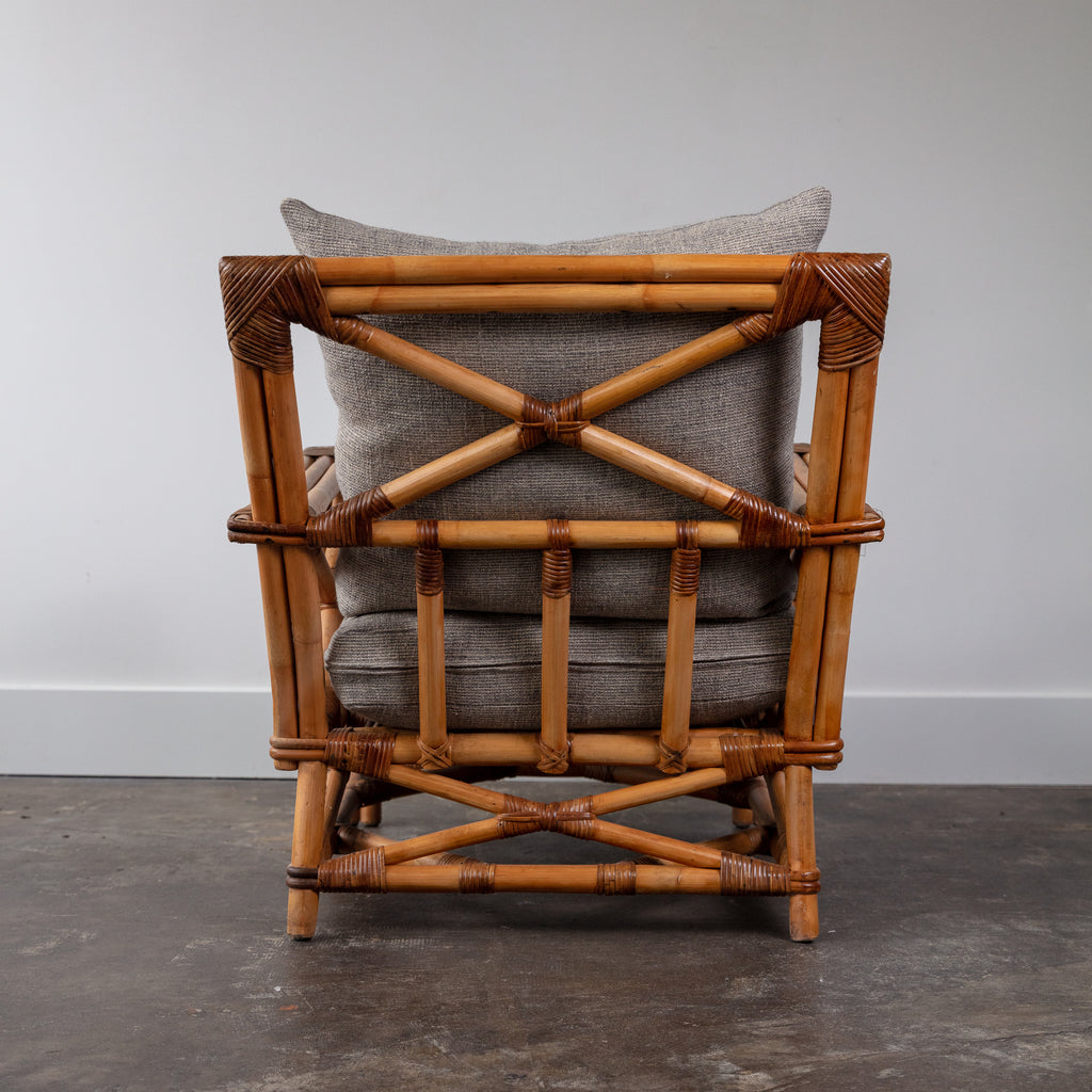 Vintage Bamboo Club Chairs