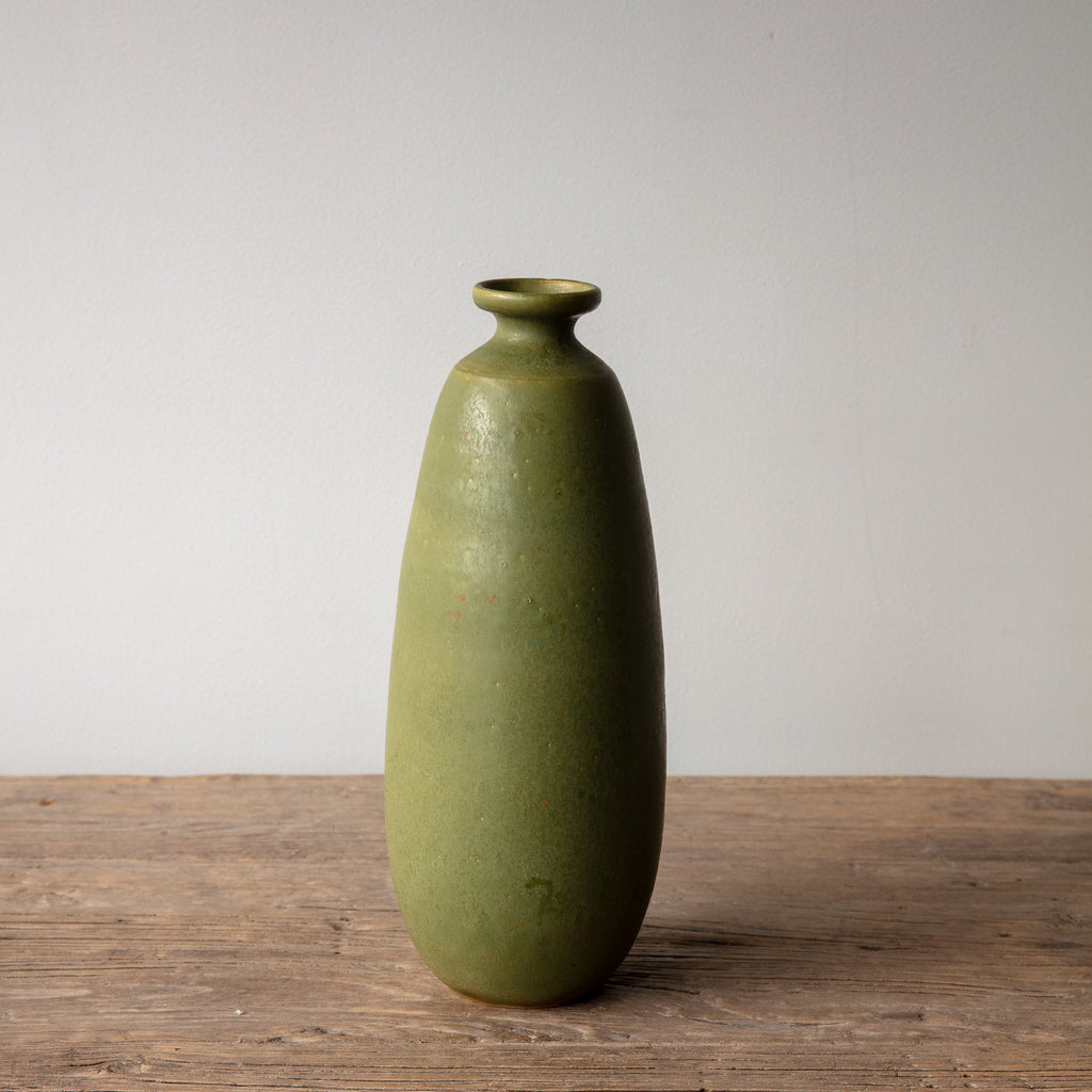Midcentury Green Vase