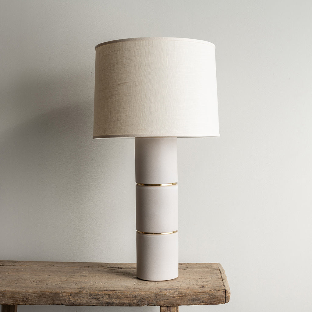 Stone and Sawyer Parker Lamp - Fossil Gray