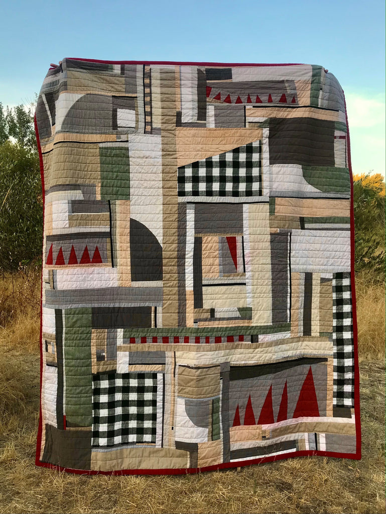 Chad Wentzel, Handmade Quilt in Red and Green